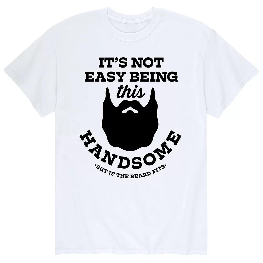 Men's Not Easy Being Handsome Beard Tee,  Product Image