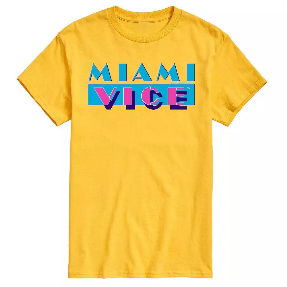 Men's Miami Vice Logo Tee, Size: Large, Yellow Product Image