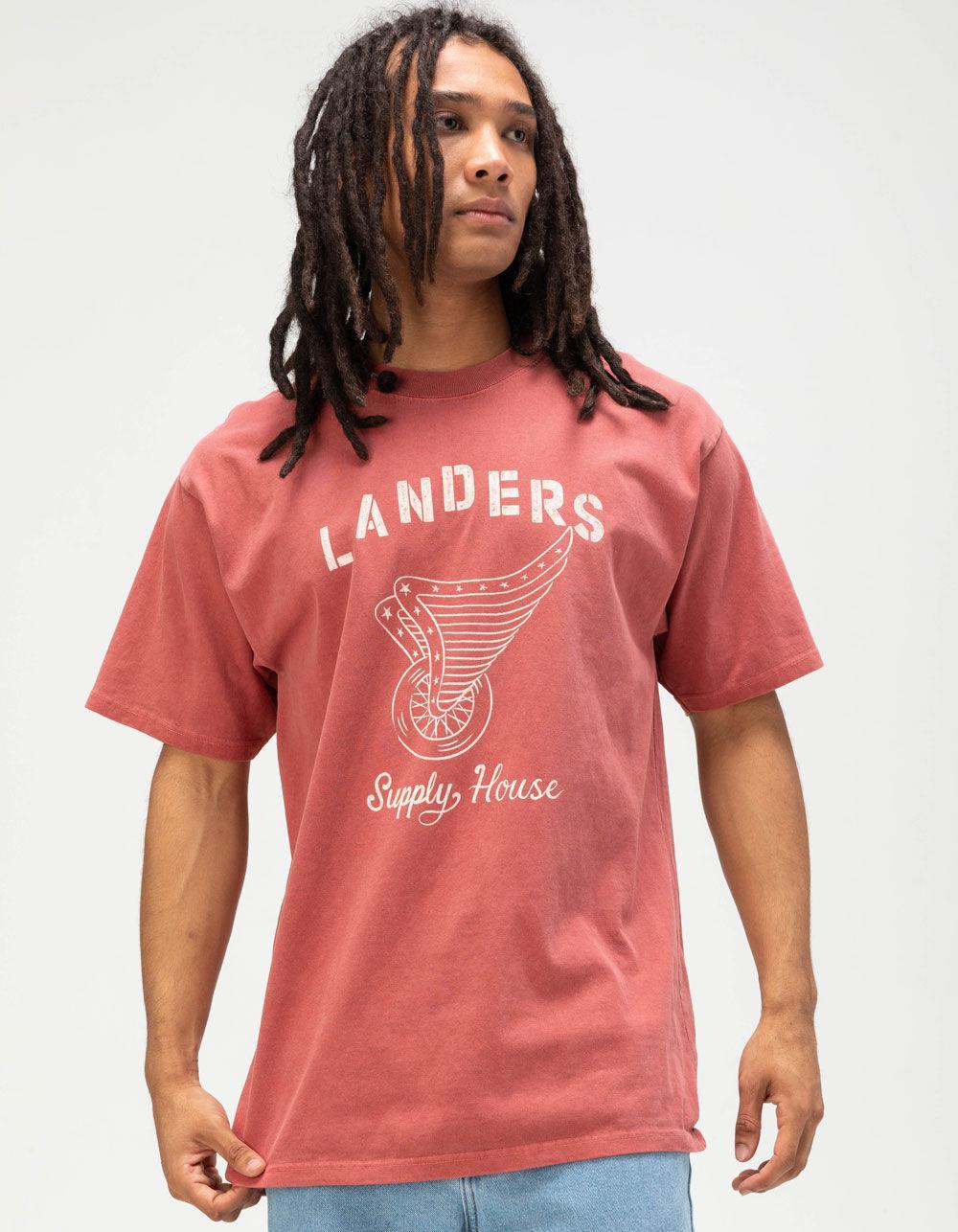 LANDERS SUPPLY HOUSE Motor City Mens Tee - RED Product Image