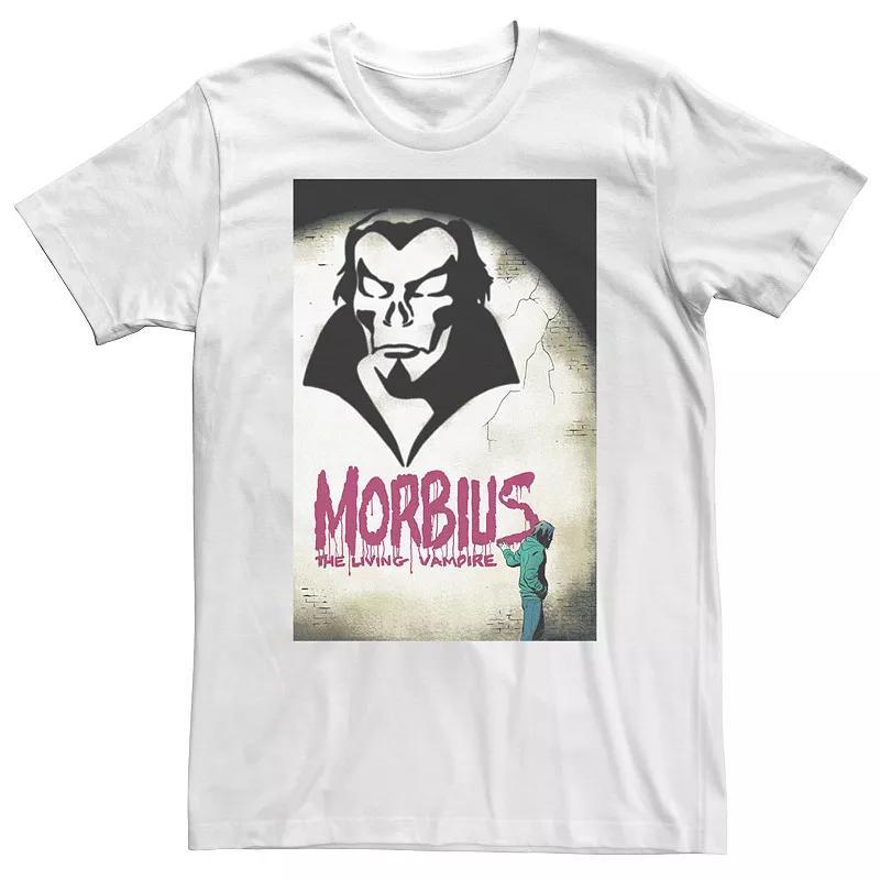 Big & Tall Marvel Morbius The Living Vampire Graffiti Tee, Men's, Size: XXL Tall, White Product Image