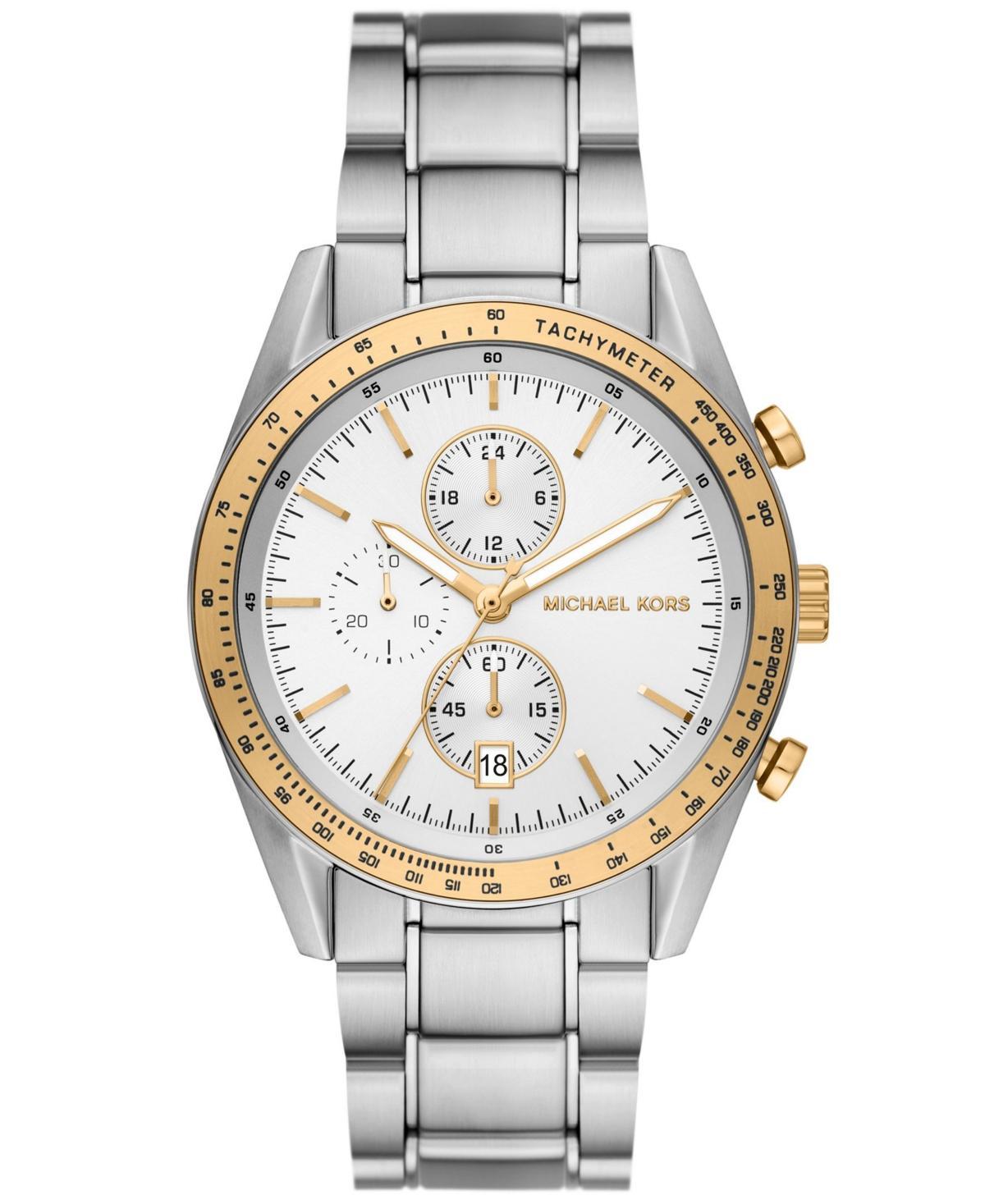 Michael Kors Mens Warren Chronograph Black Nylon Strap Watch Product Image