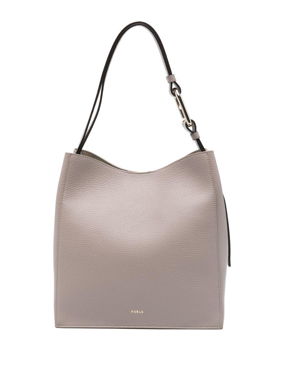 FURLA Cloud S Bucket Bag 25.5 Bags In Grey Product Image