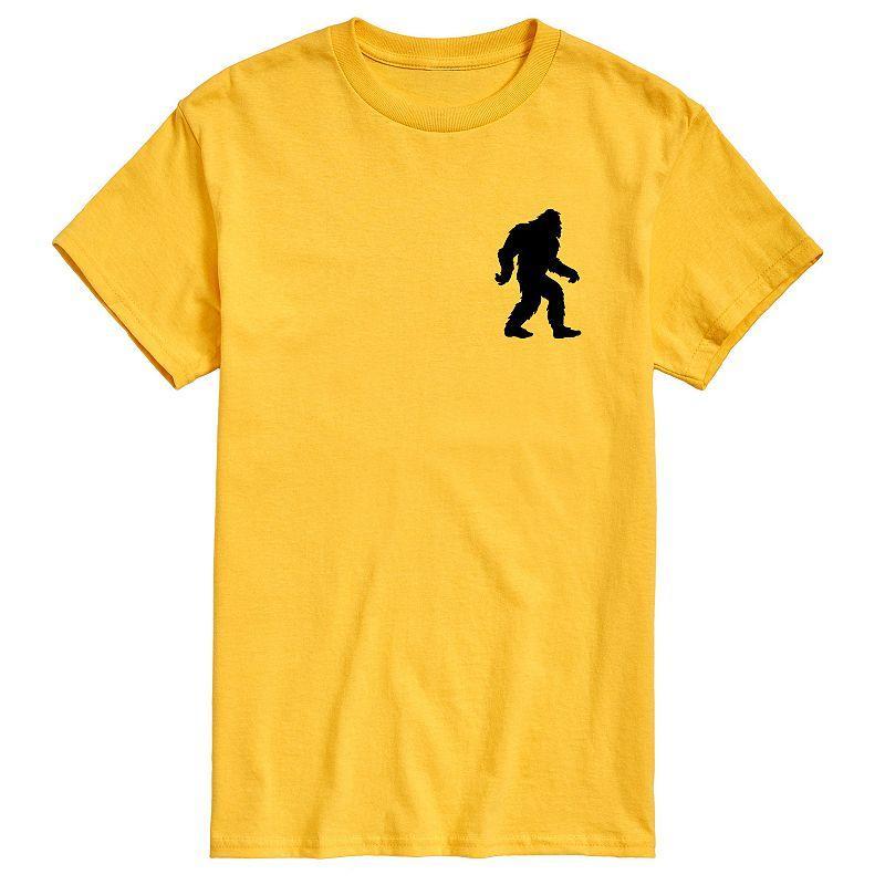 Men's Sasquatch Silhouette Graphic Tee, Size: XL, Yellow Product Image