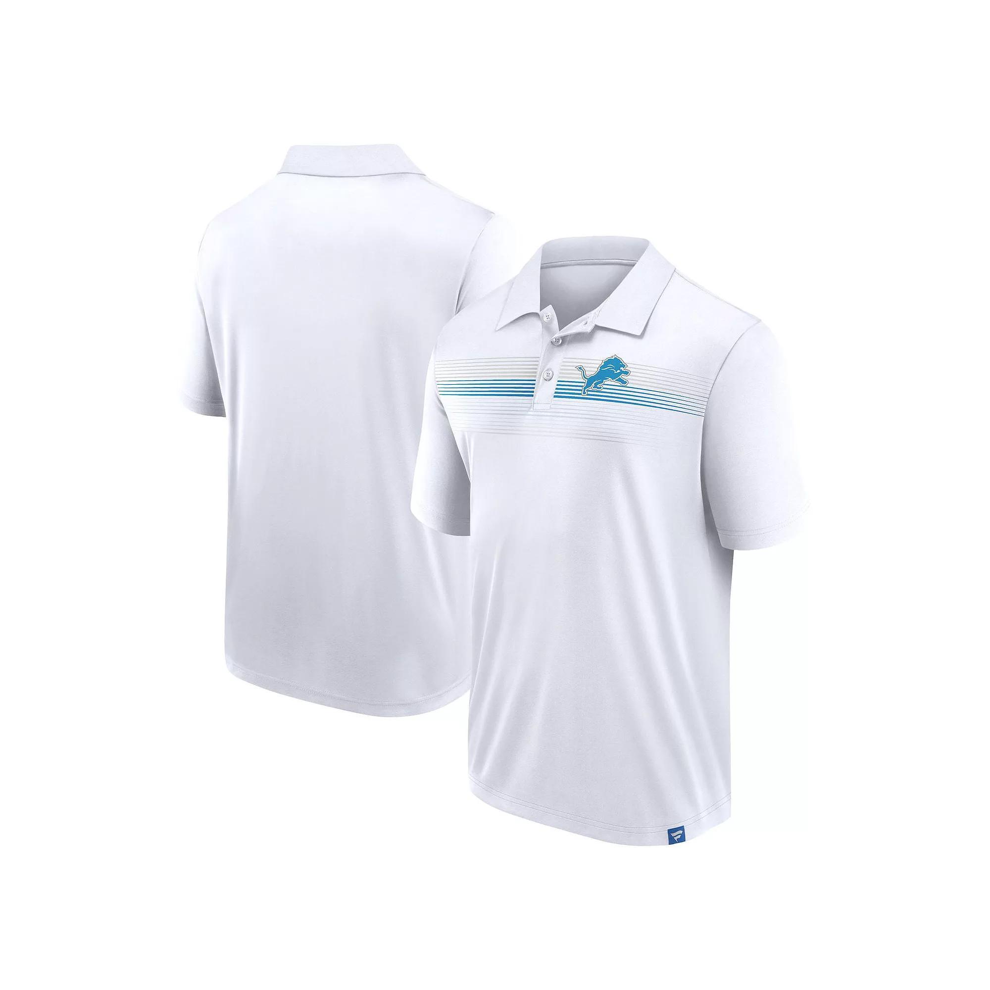 Men's Fanatics Branded White Detroit Lions Big & Tall Sublimated Polo, Size: 5XB Product Image
