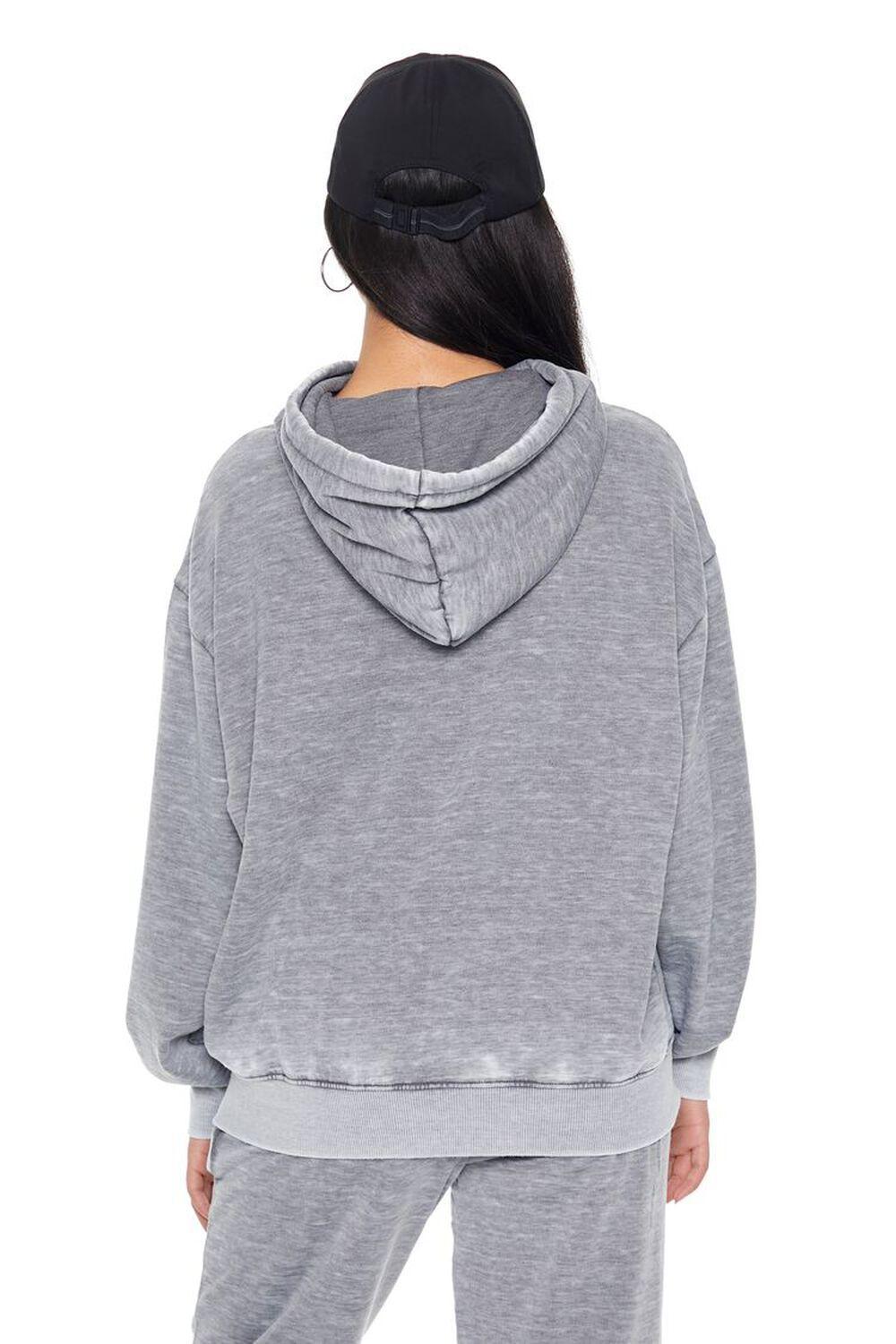 Mineral Wash Fleece Hoodie | Forever 21 Product Image