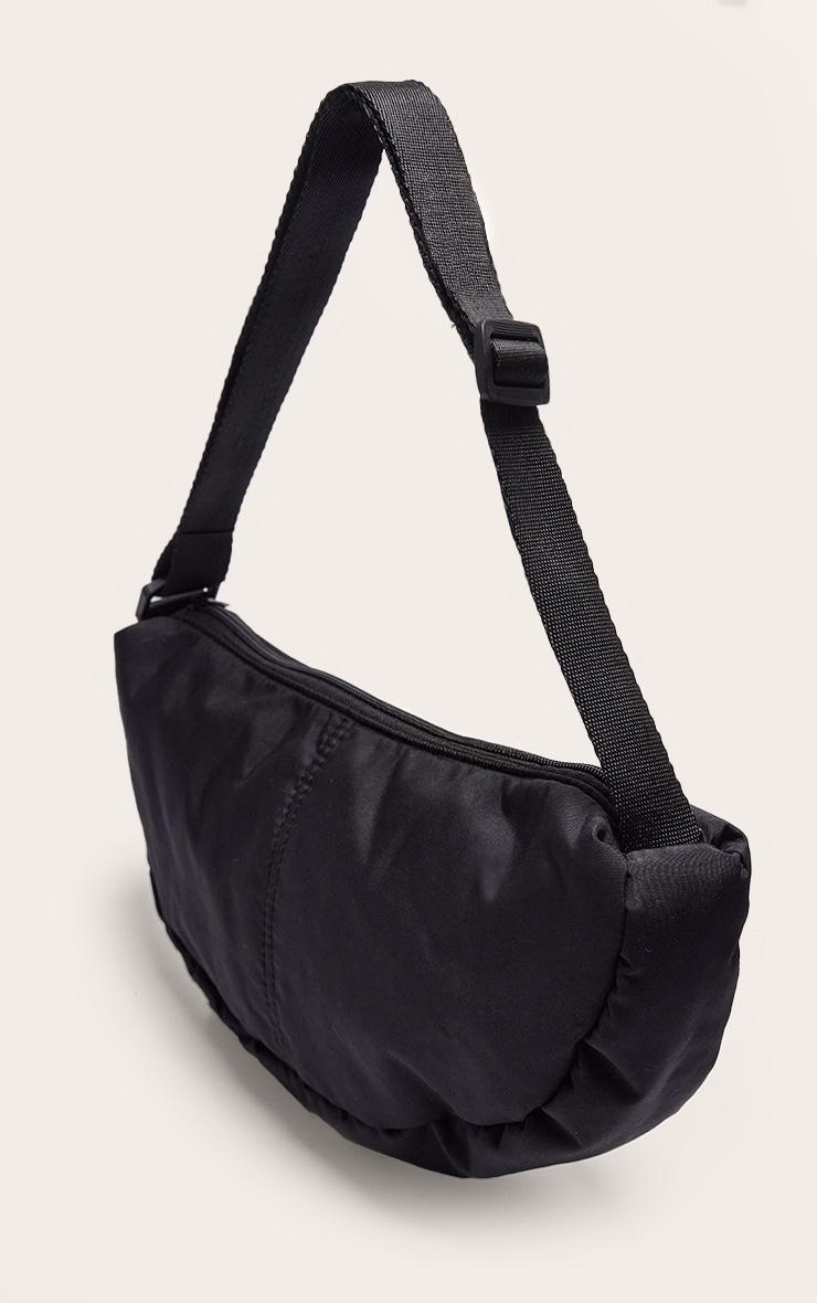 Black Nylon Simple Cross Body Bag Product Image