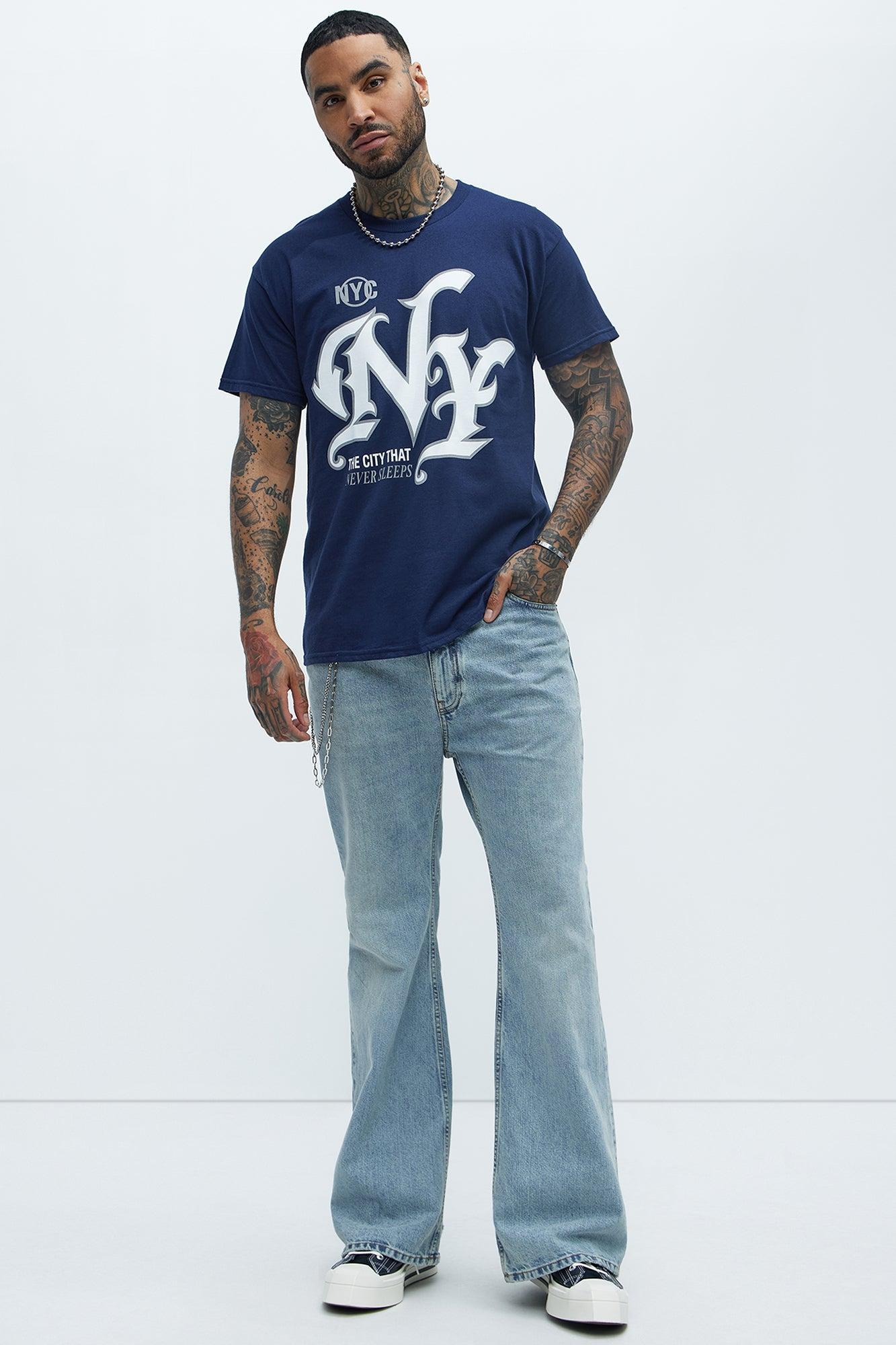 NY Never Sleeps Short Sleeve Tee - Navy Product Image
