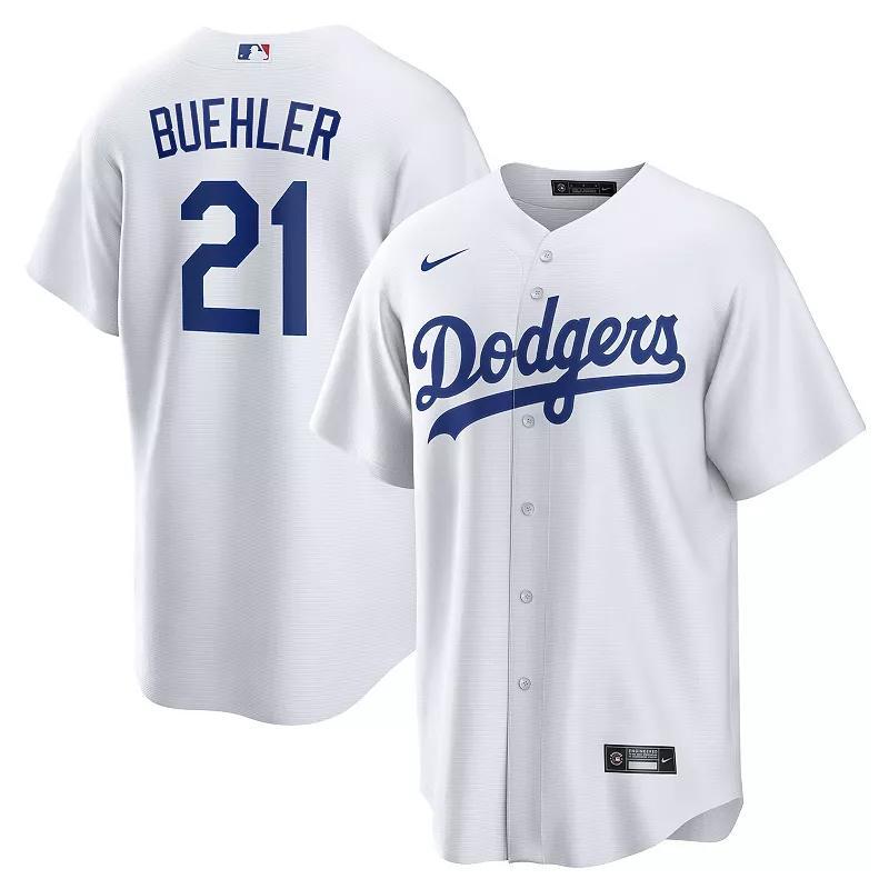 Mens Nike Walker Buehler Los Angeles Dodgers Home Replica Player Jersey Product Image