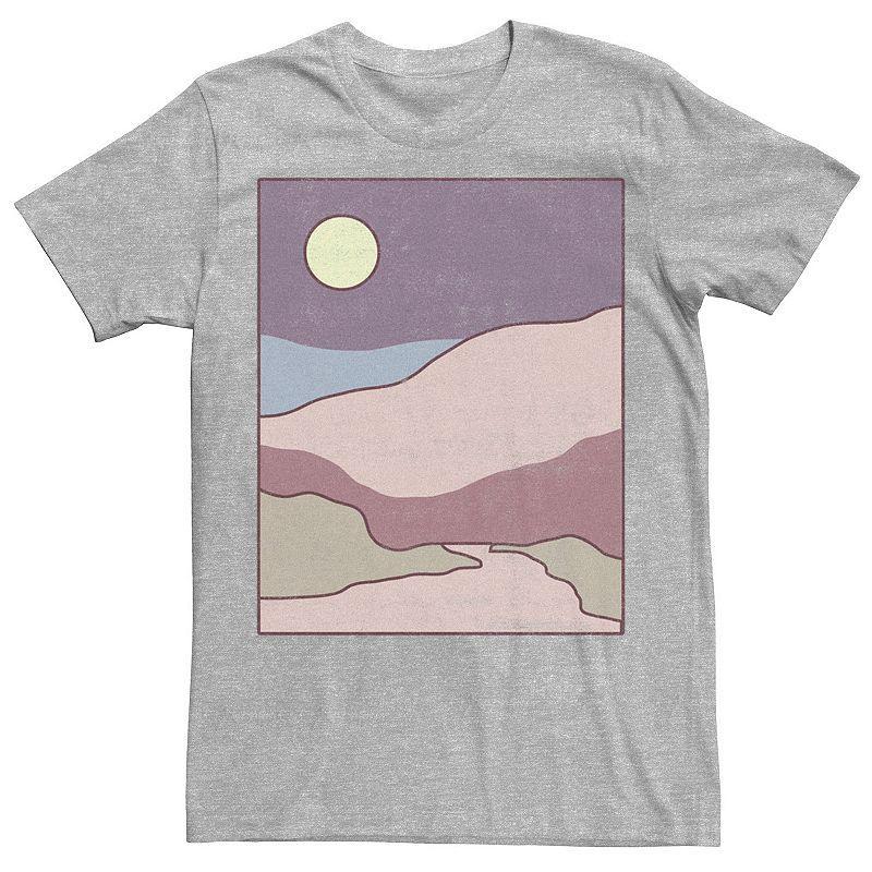 Mens Minimal Landscape Tee Athletic Grey Product Image