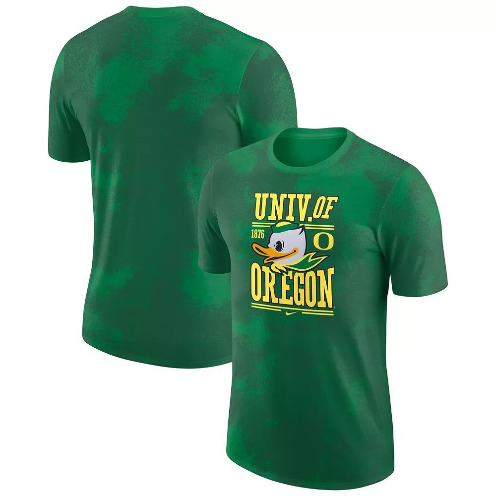 Men's Nike Green Oregon Ducks Team Stack T-Shirt, Size: Large Product Image