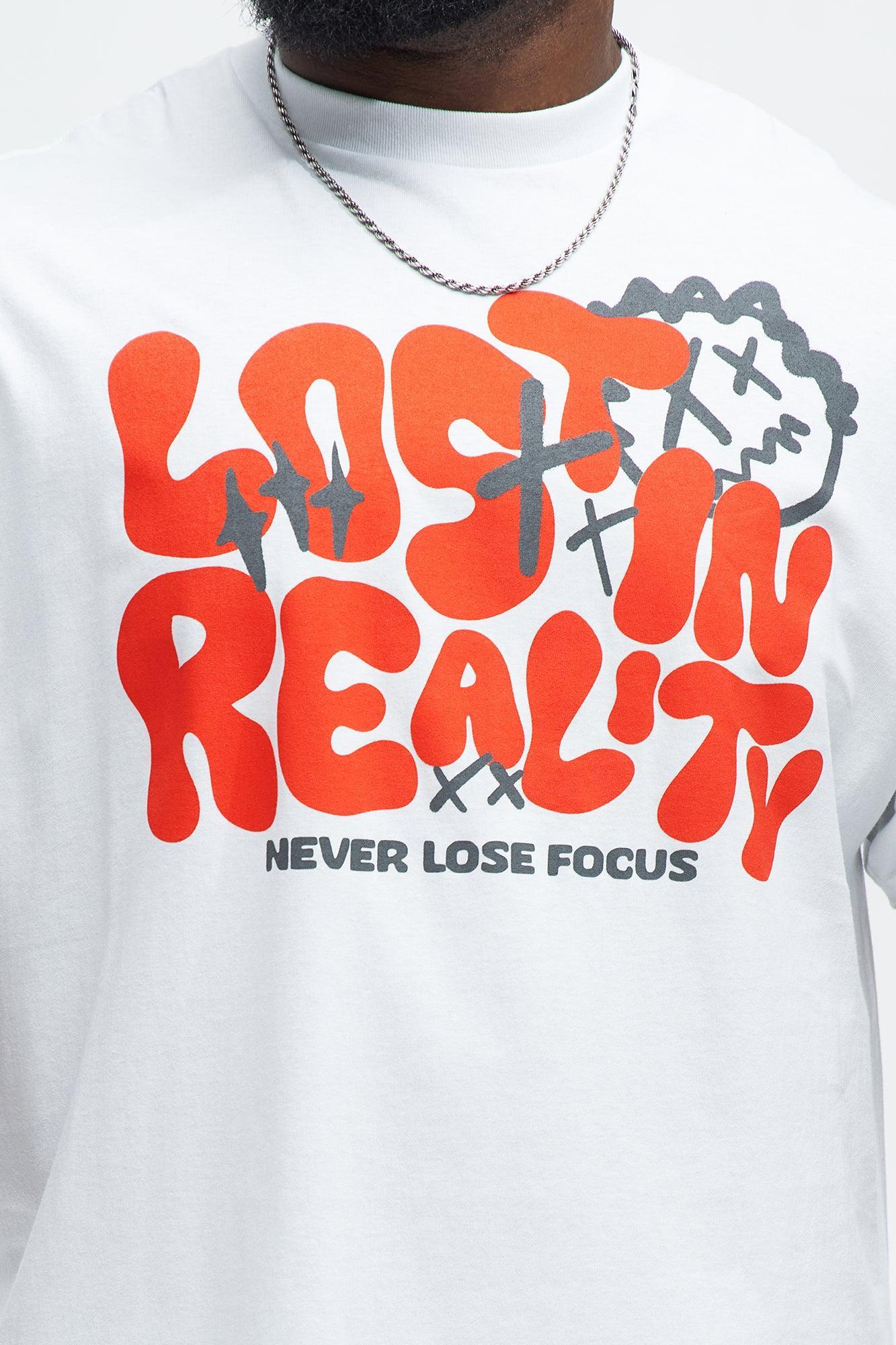 Never Lose Focus Short Sleeve Tee - White Product Image