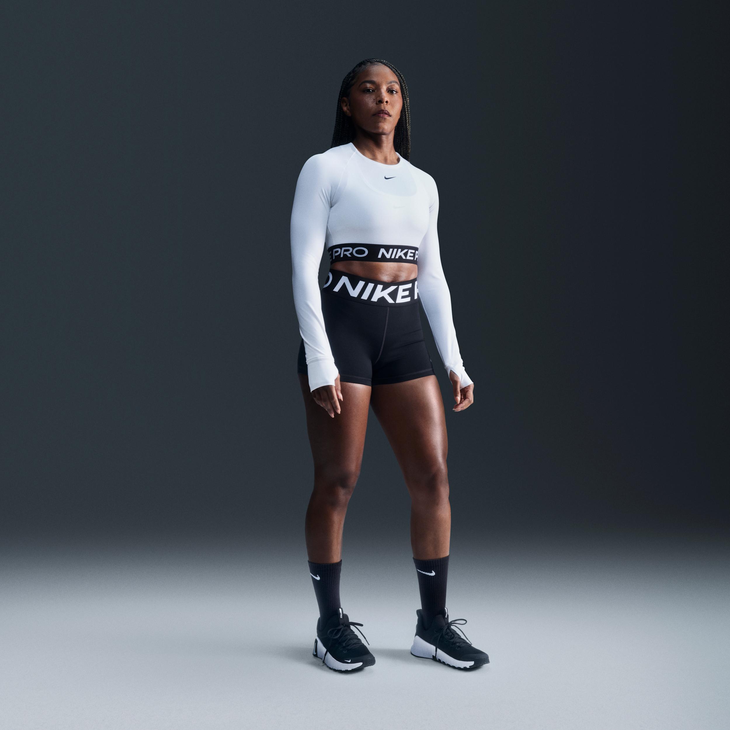 Womens Nike Pro Sculpt High-Waisted 3 Biker Shorts | FV7033-010 Product Image