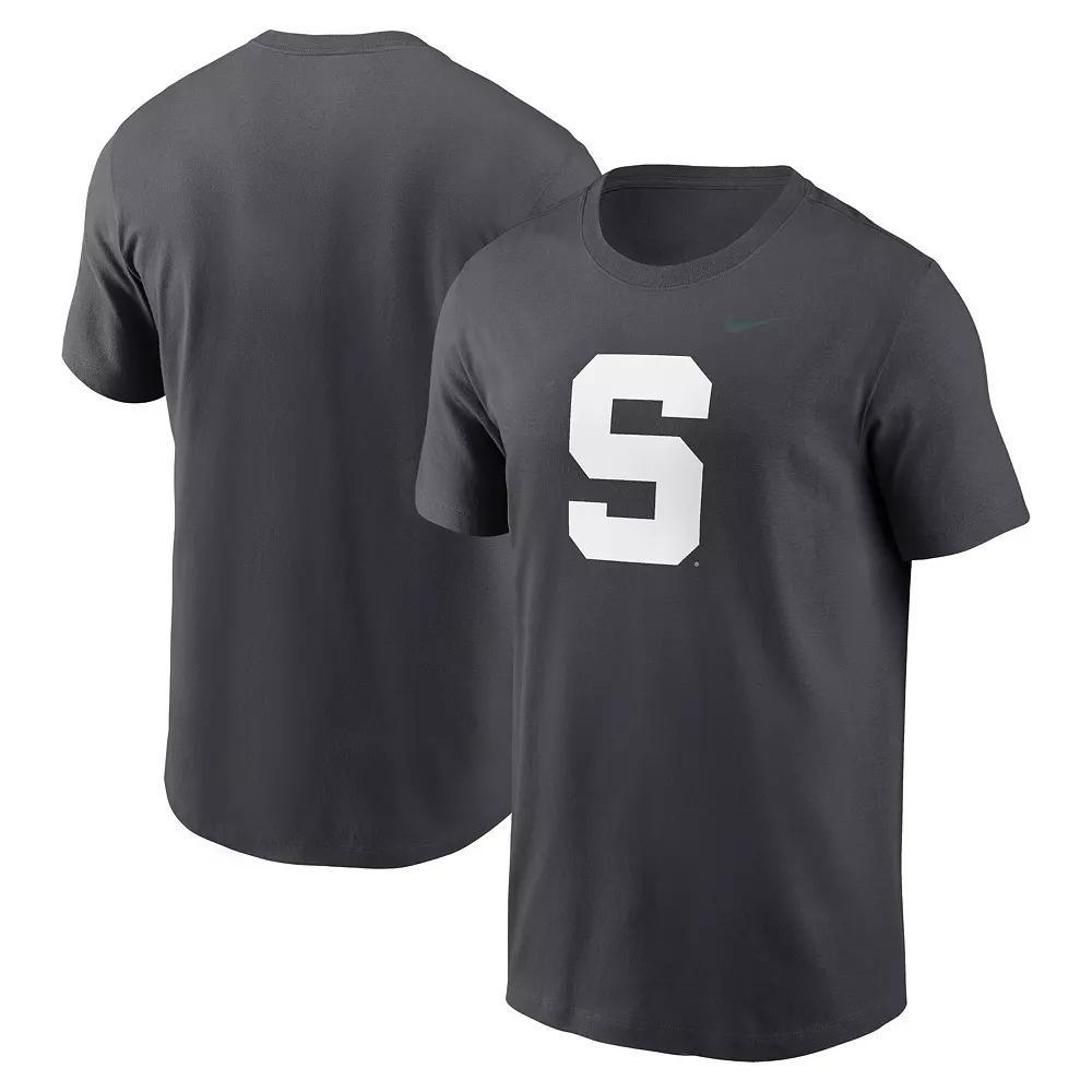 Men's Nike Anthracite Michigan State Spartans Primetime Alternate Logo T-Shirt,  Product Image