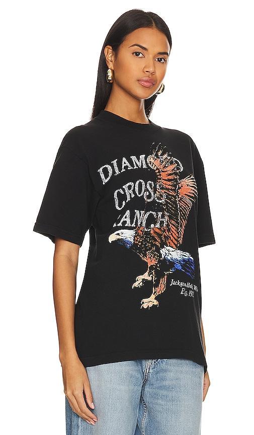 Diamond Cross Ranch Wing Span T-shirt Size L, M. Product Image