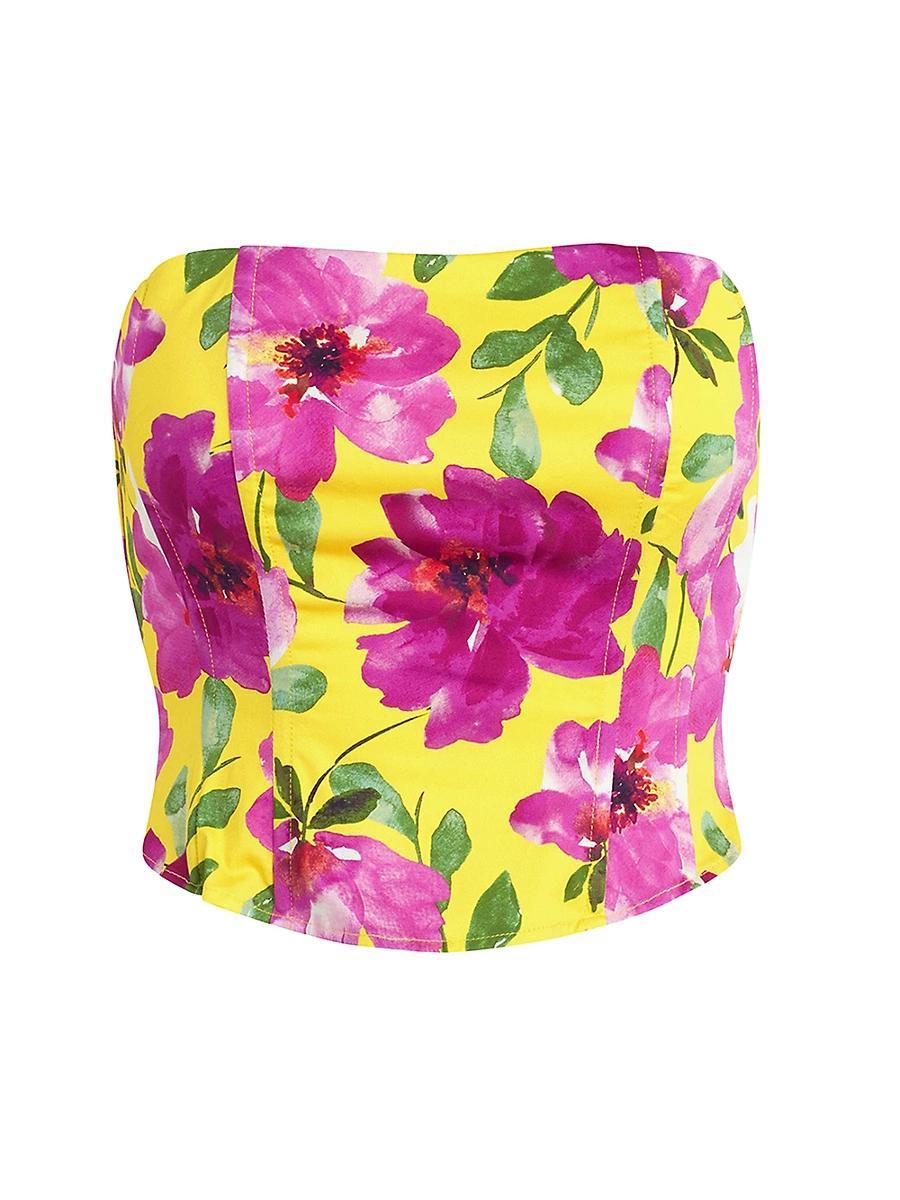Womens Lanai Floral Strapless Top Product Image