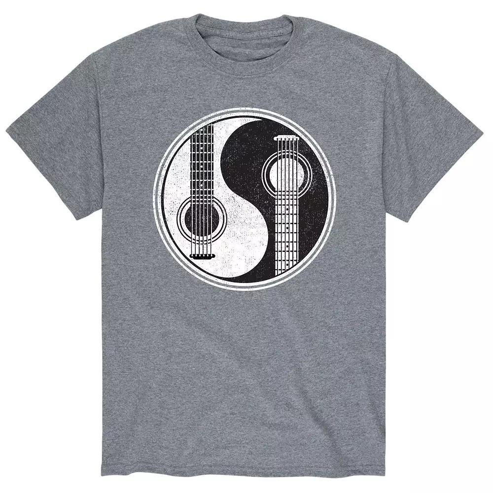 Men's Yin Yang Guitar Tee, Size: XXL, Gray Product Image