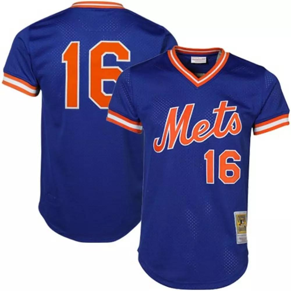 Men's Mitchell & Ness Dwight Gooden Royal New York Mets Cooperstown Mesh Batting Practice Jersey,  Product Image