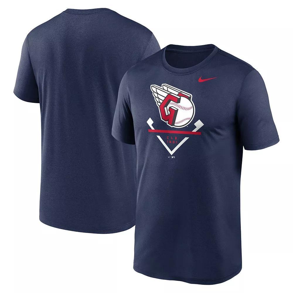 Men's Nike Navy Cleveland Guardians Icon Legend T-Shirt, Size: Small, Grd Blue Product Image