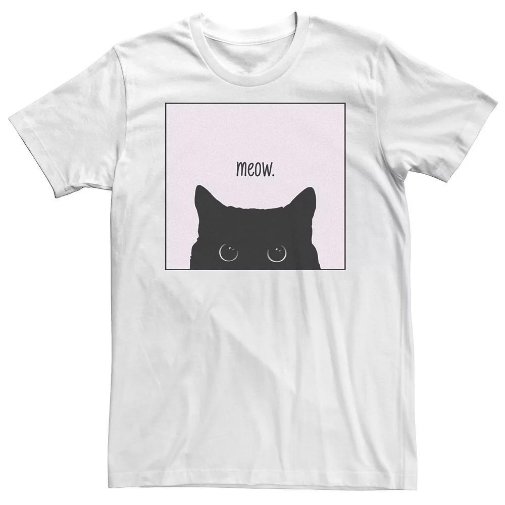 Big & Tall Fifth Sun Meow Black Cat Poster Tee, Men's,  Product Image