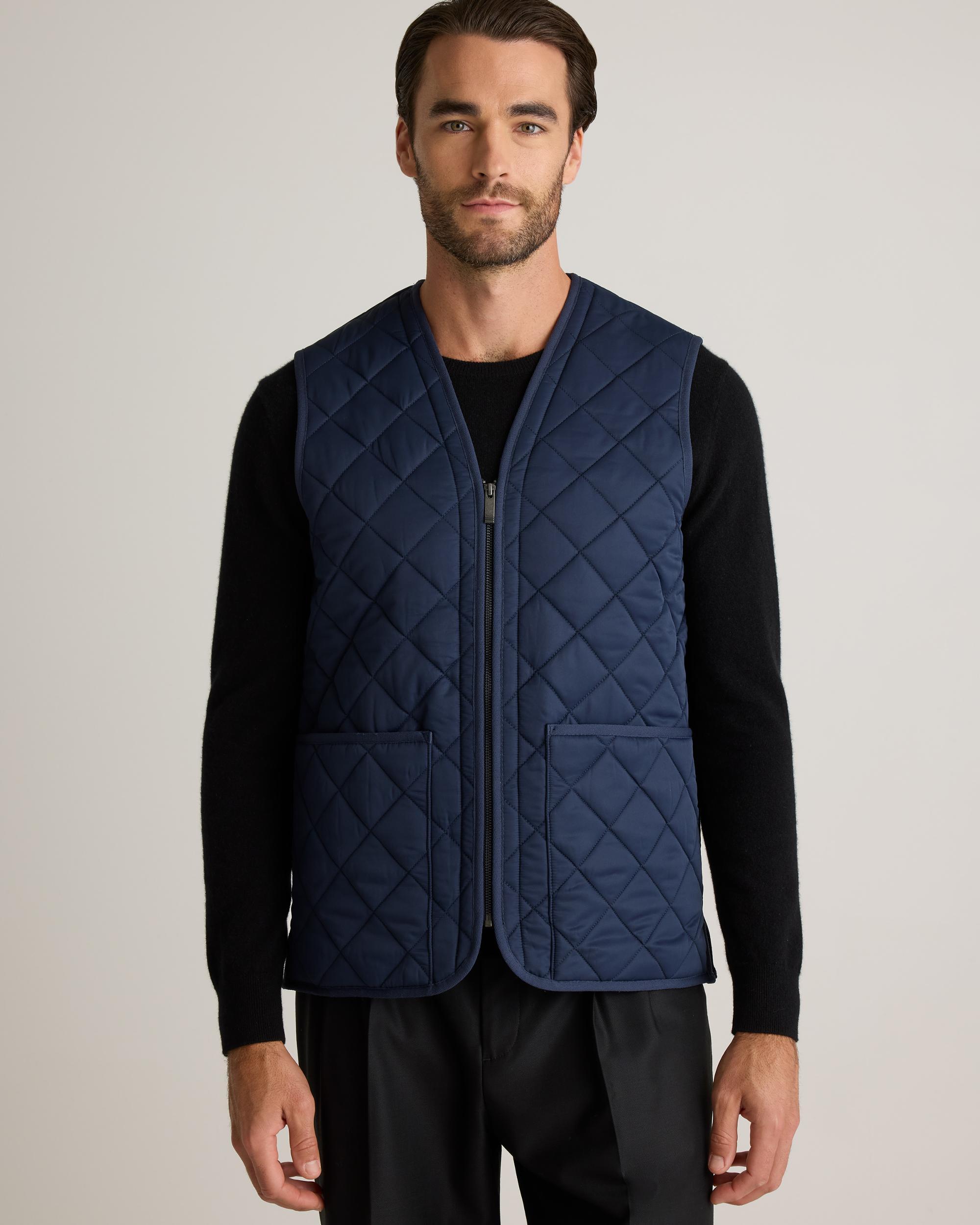 Quince | Men's Featherless Quilted Fleece-Lined Liner Vest Nylon Product Image