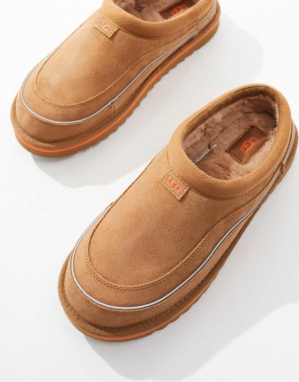 UGG Tasman cali wave slippers in tan Product Image