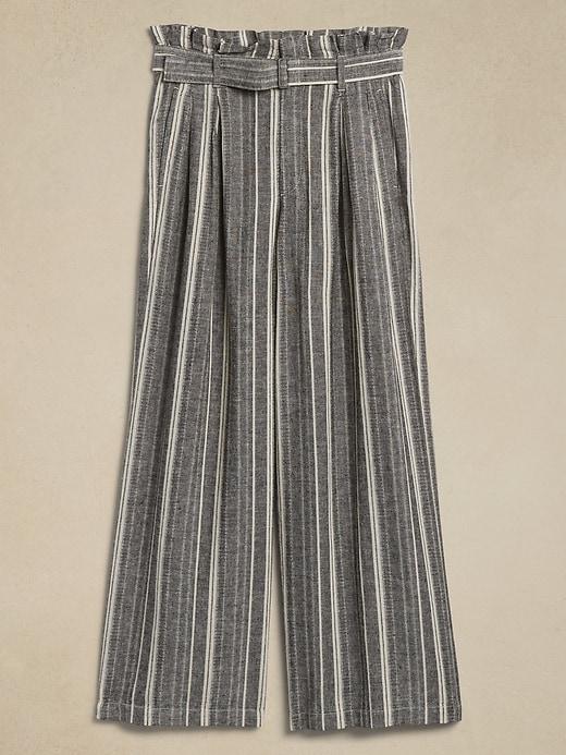 Linen-Blend Paperbag Pant Product Image