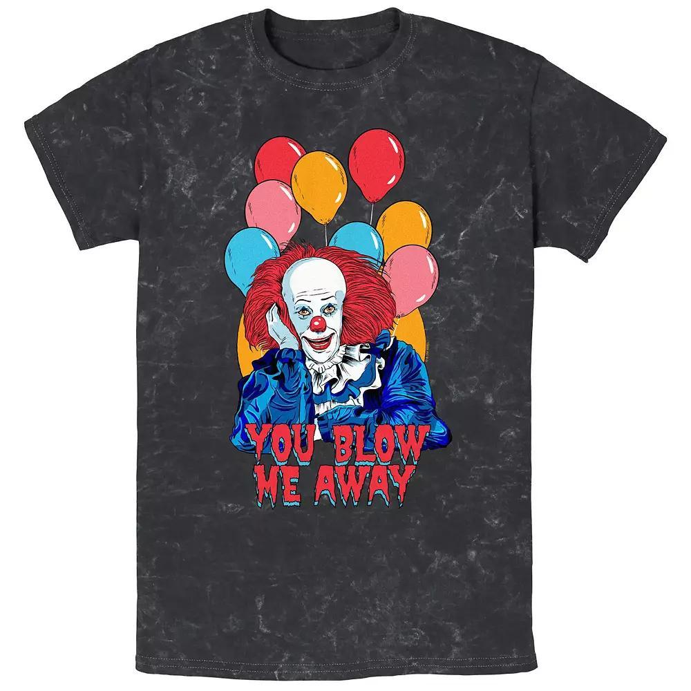 Men's IT Pennywise You Blow Me Away Mineral Wash Graphic Tee,  Product Image