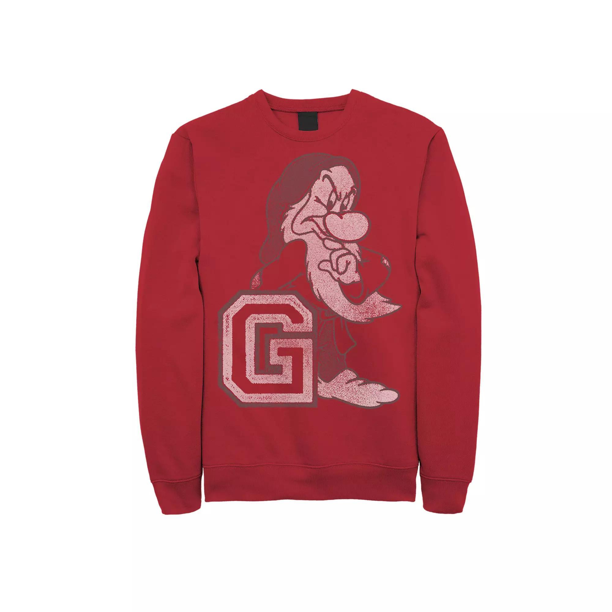 Men's Disney's Snow White and the Seven Dwarfs Grumpy Pullover Sweatshirt,  Product Image