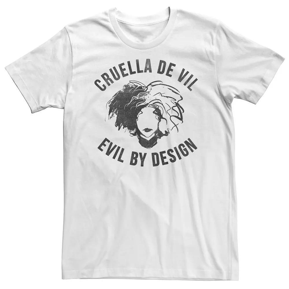 Big & Tall Disney Cruella Evil By Design Tee, Men's,  Product Image