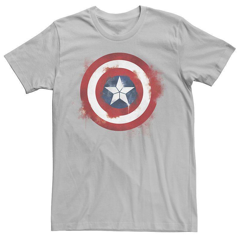 Men's Marvel Avengers Endgame Spray Paint Captain America Logo Graphic Tee,  Product Image