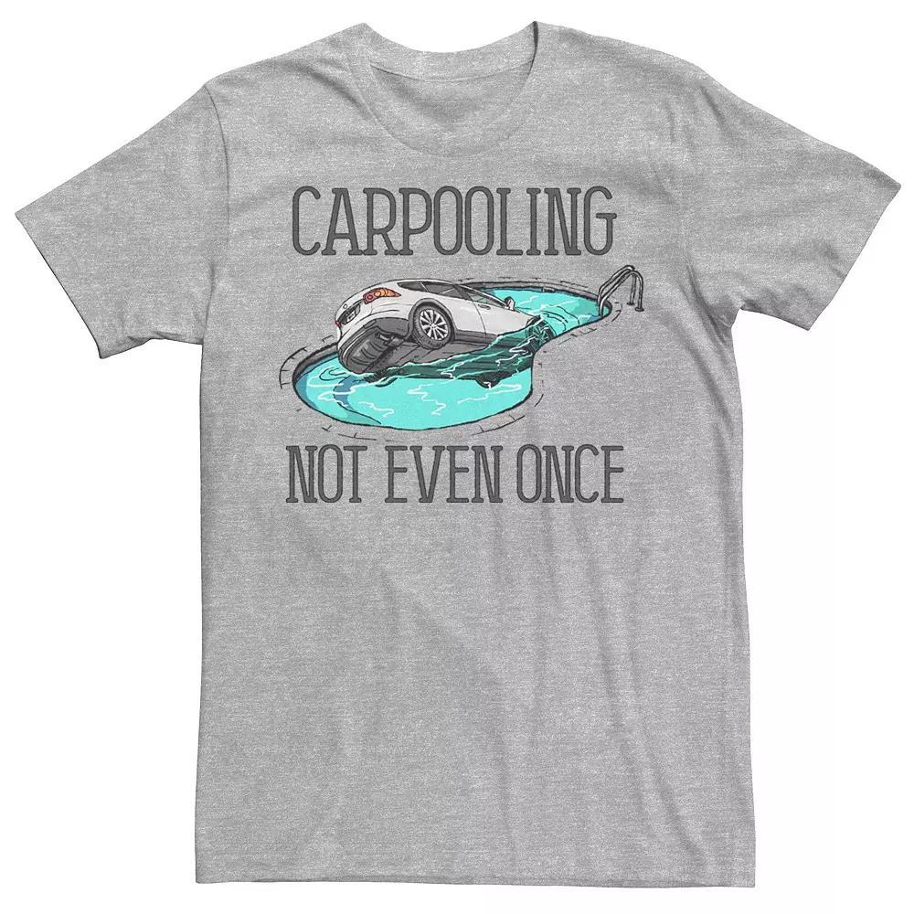 Men's Carpooling Graphic Tee, Size: XL, Athletic Grey Product Image