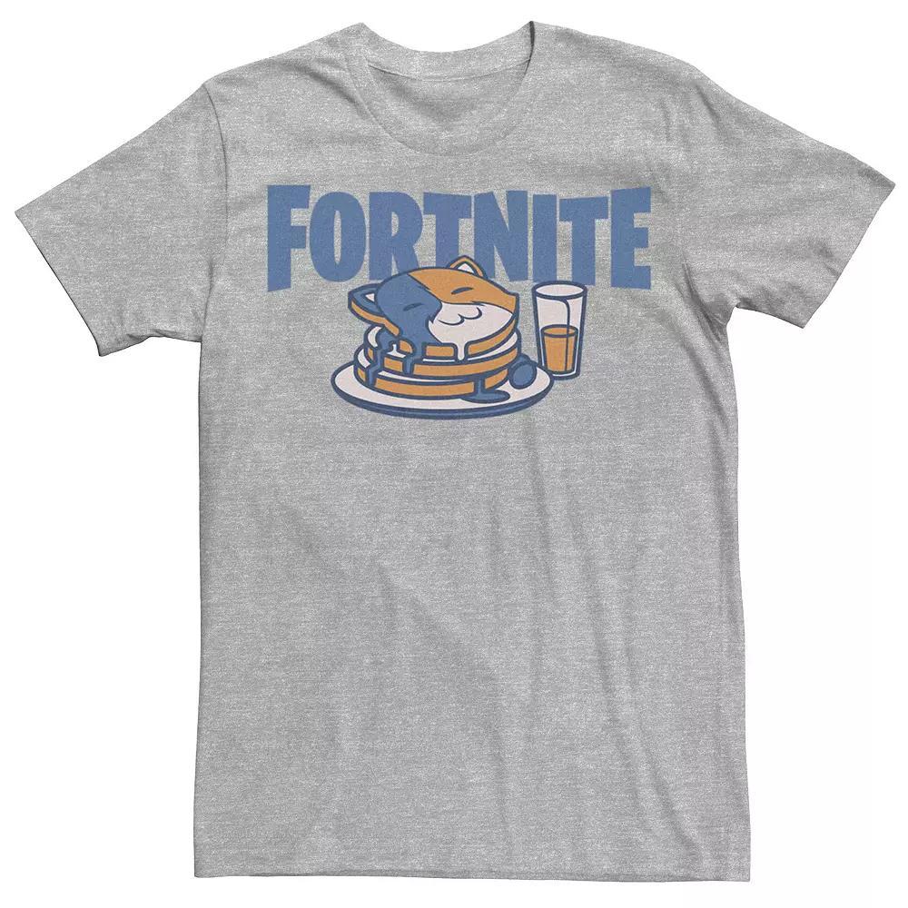 Men's Fortnite Cat Pancakes Tee, Boy's, Size: XS, Athletic Grey Product Image