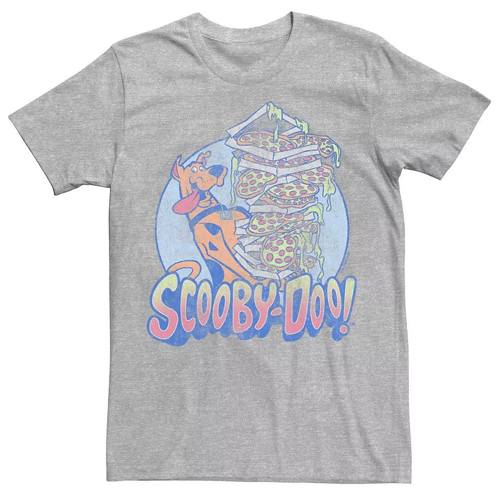 Big & Tall Scooby-Doo Happy Pizza Stack Vintage Graphic Tee, Men's,  Product Image