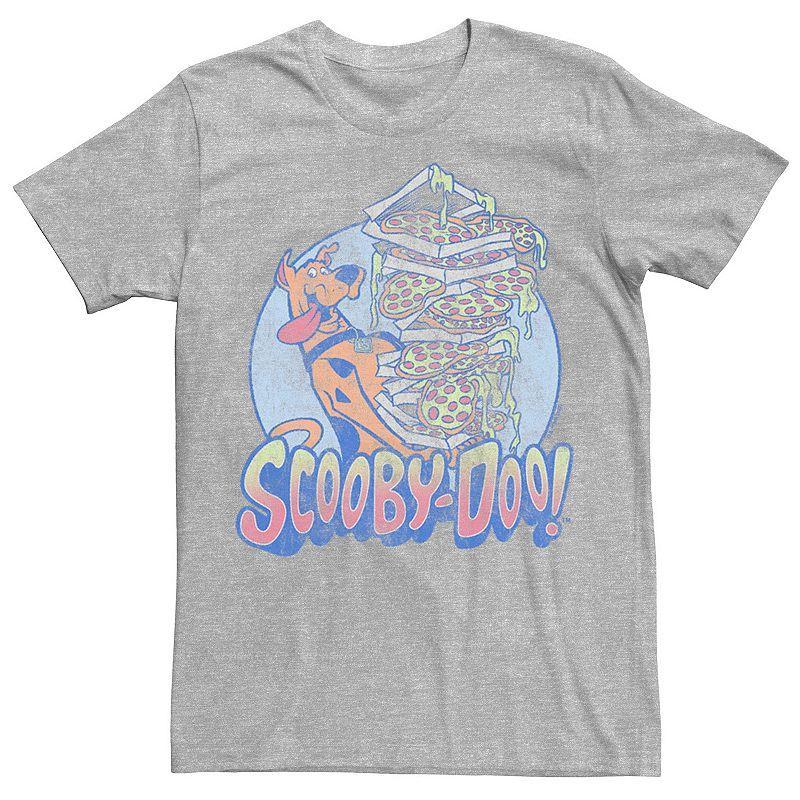 Men's Scooby Doo Happy Pizza Stack Tee, Size: XL, Athletic Grey Product Image