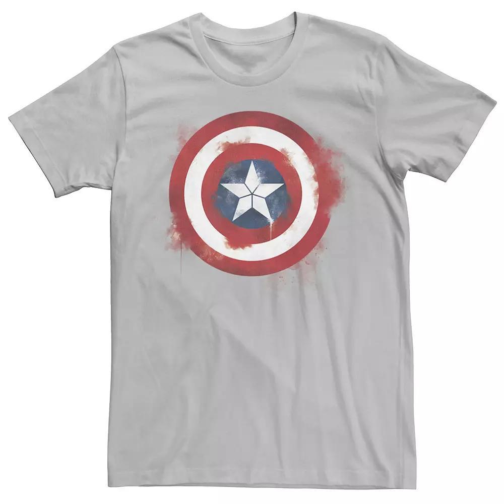 Men's Marvel Avengers Endgame Spray Paint Captain America Logo Graphic Tee,  Product Image