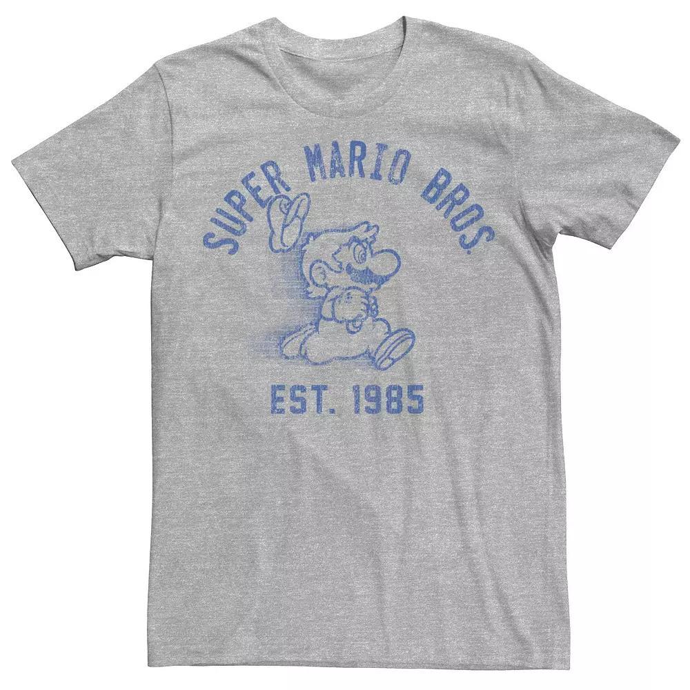 Men's Nintendo Super Mario Running Fade 1985 Vintage Tee,  Product Image