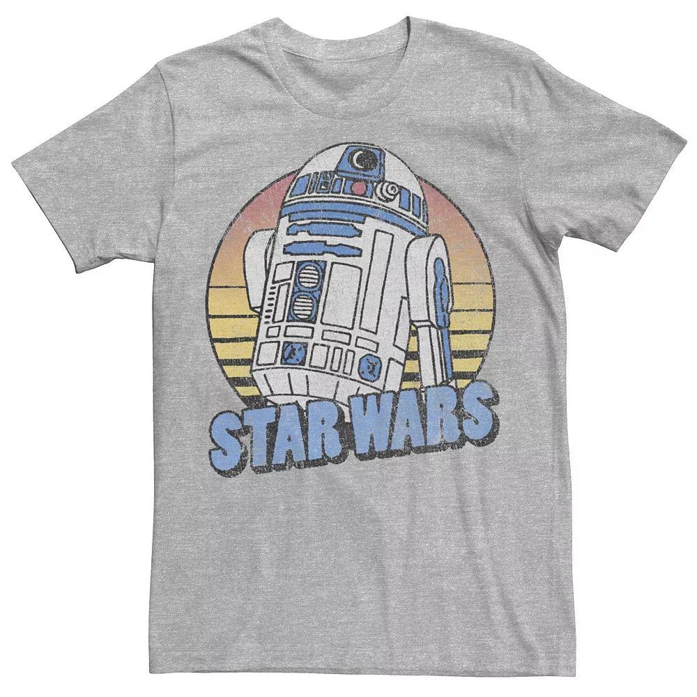 Men's Star Wars R2-D2 Retro Portrait Tee, Size: Medium, Athletic Grey Product Image