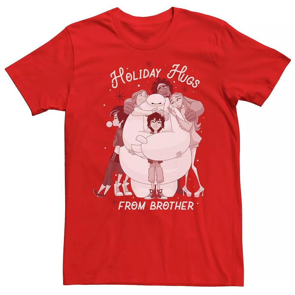 Disney's Big Hero 6 Men's Holiday Hugs From Brother Tee, Size: 3XL, Red Product Image