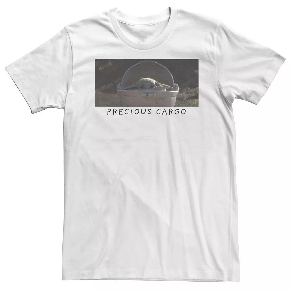 Big & Tall Star Wars The Mandalorian The Child Precious Cargo Portrait Tee, Men's, Size: XXL Tall, White Product Image