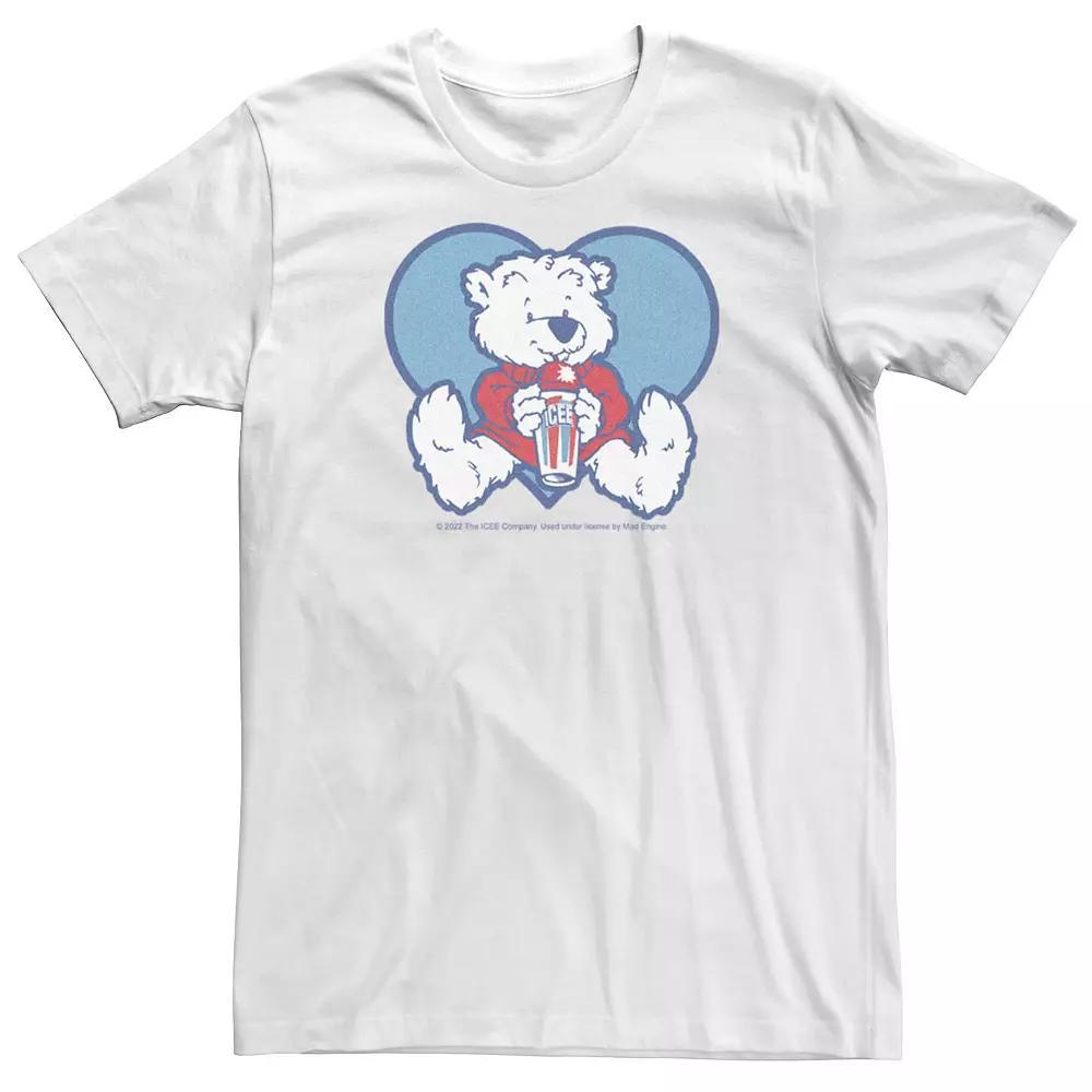 Big & Tall ICEE Blue Heart Polar Bear Tee, Men's,  Product Image