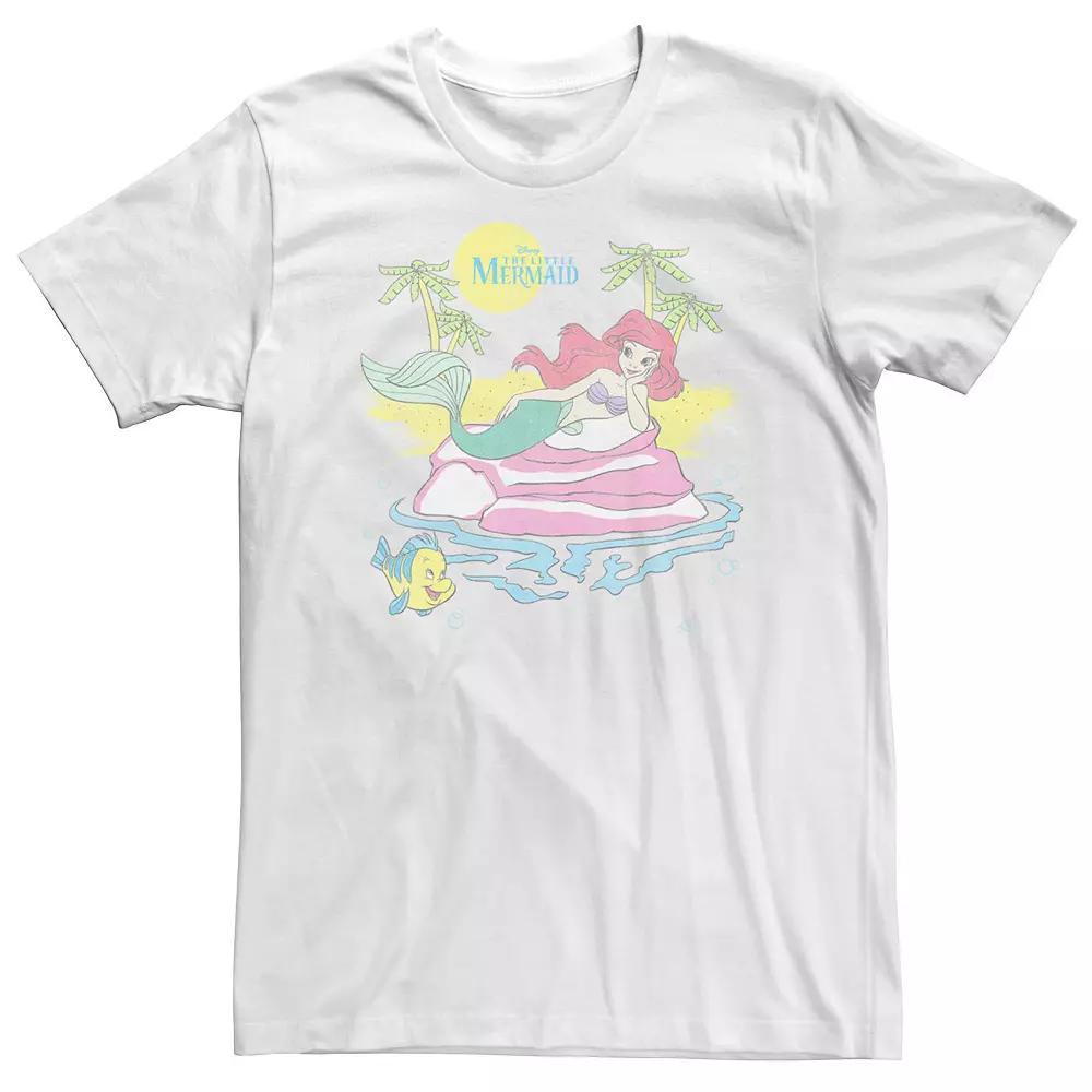 Big & Tall Disney The Little Mermaid Ariel Beach Portrait Tee, Men's,  Product Image