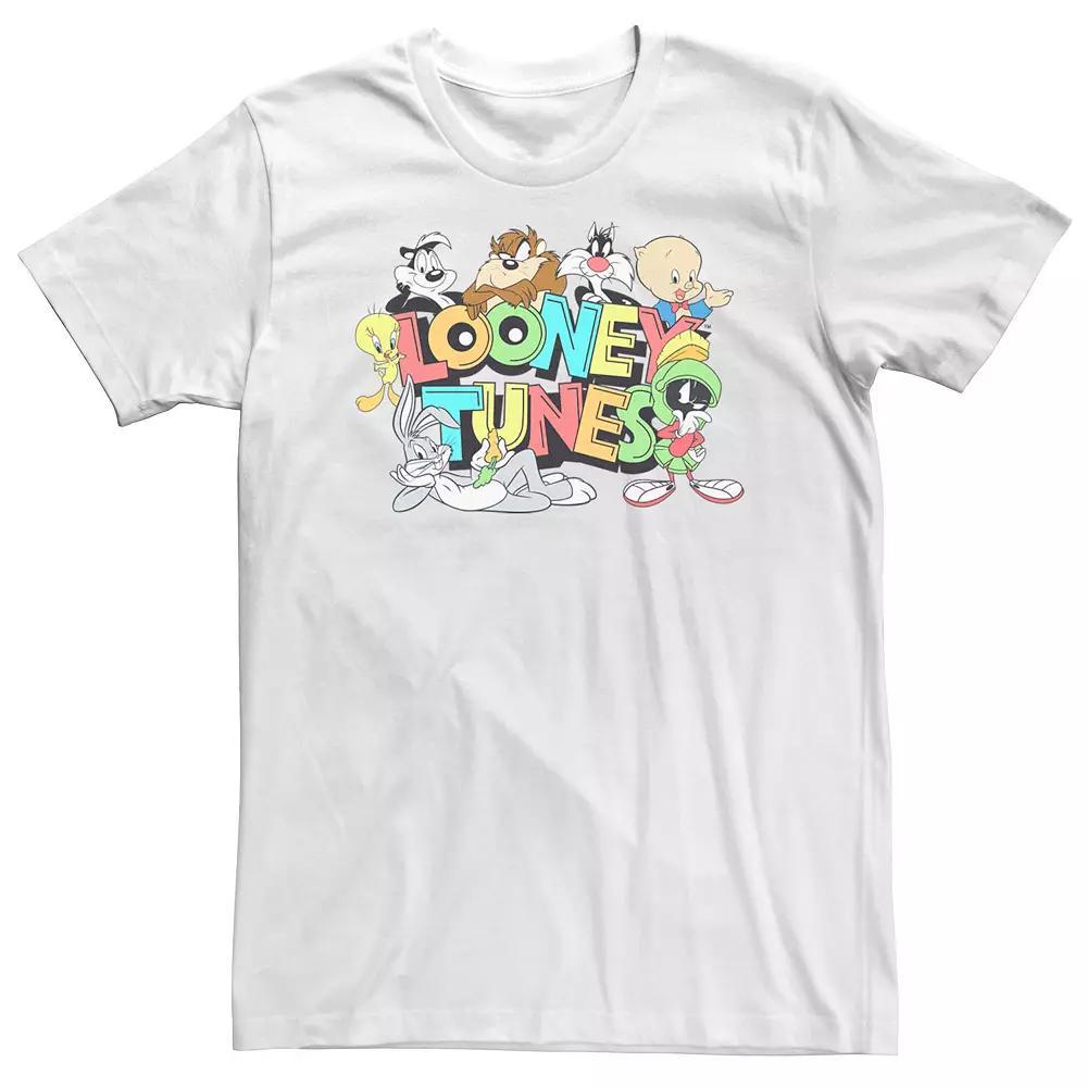 Big & Tall Looney Tunes Full Cast Portrait Tee, Men's,  Product Image
