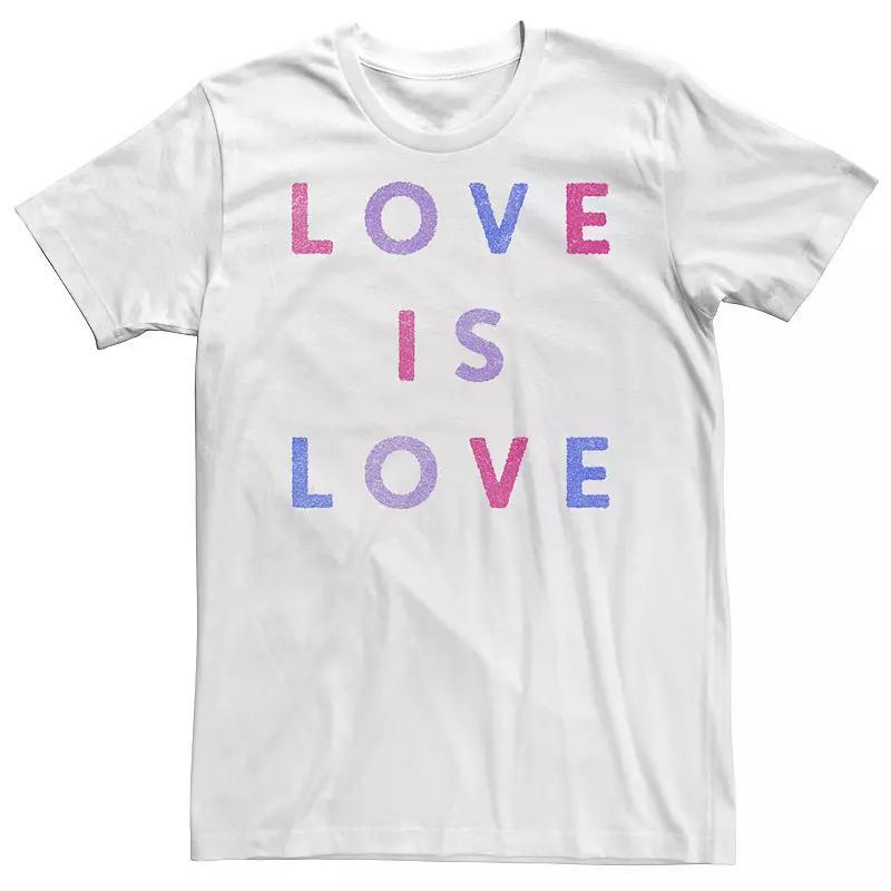 Big & Tall Trendy Love Is Love Tee, Mens Product Image