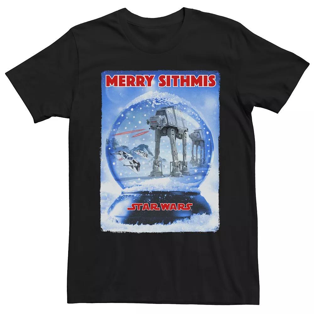 Men's Star Wars Merry Sithmas AT-AT Snow Globe Tee,  Product Image