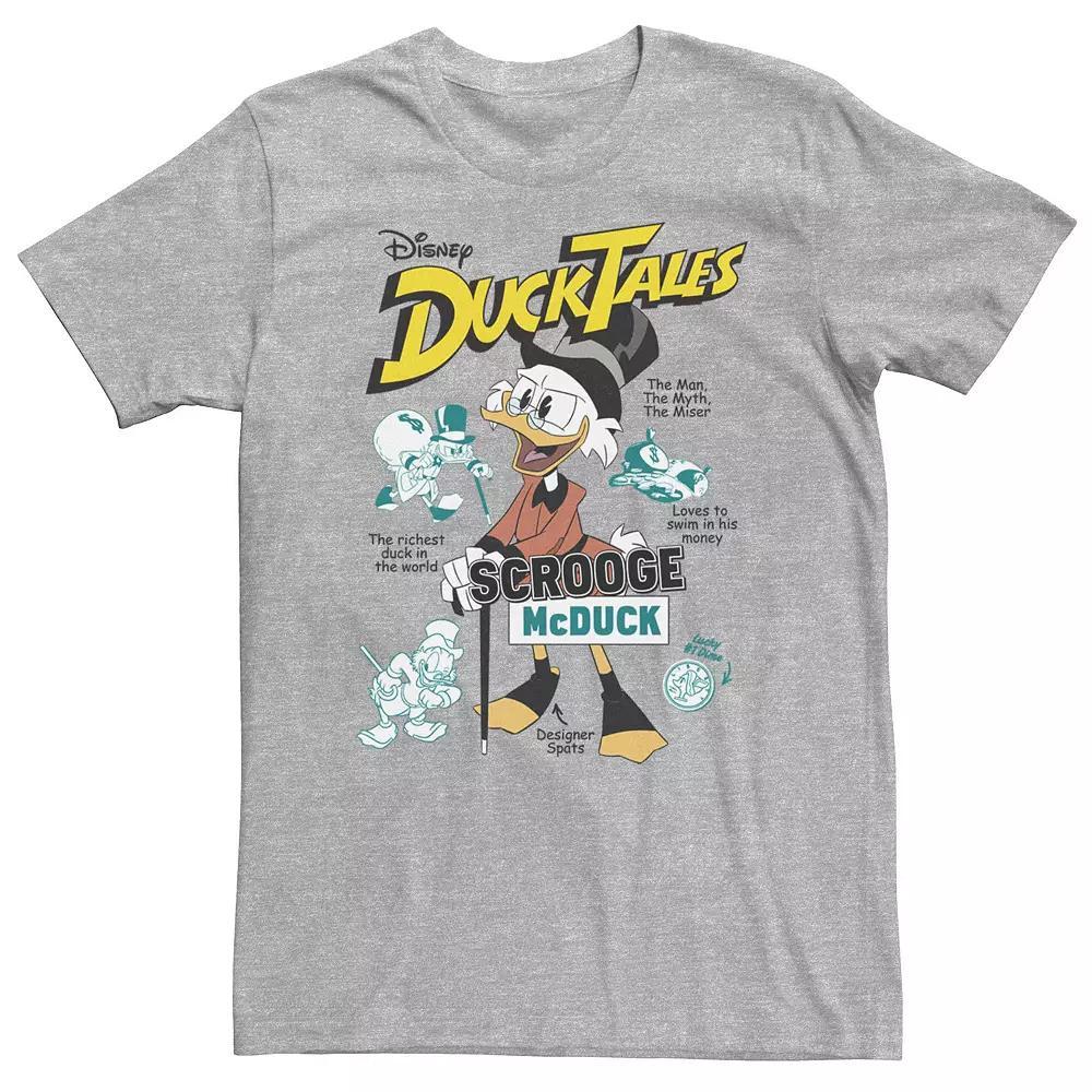Big & Tall Disney Duck Tales Richest Duck Vintage Poster Tee, Men's,  Product Image