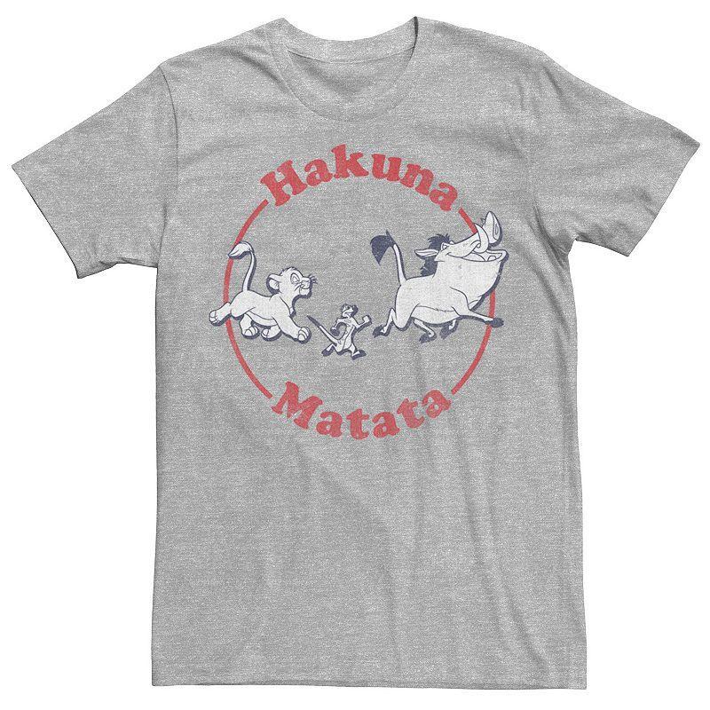 Disney's The Lion King Men's Hakuna Matata Character Strut Tee, Size: Small, Athletic Grey Product Image