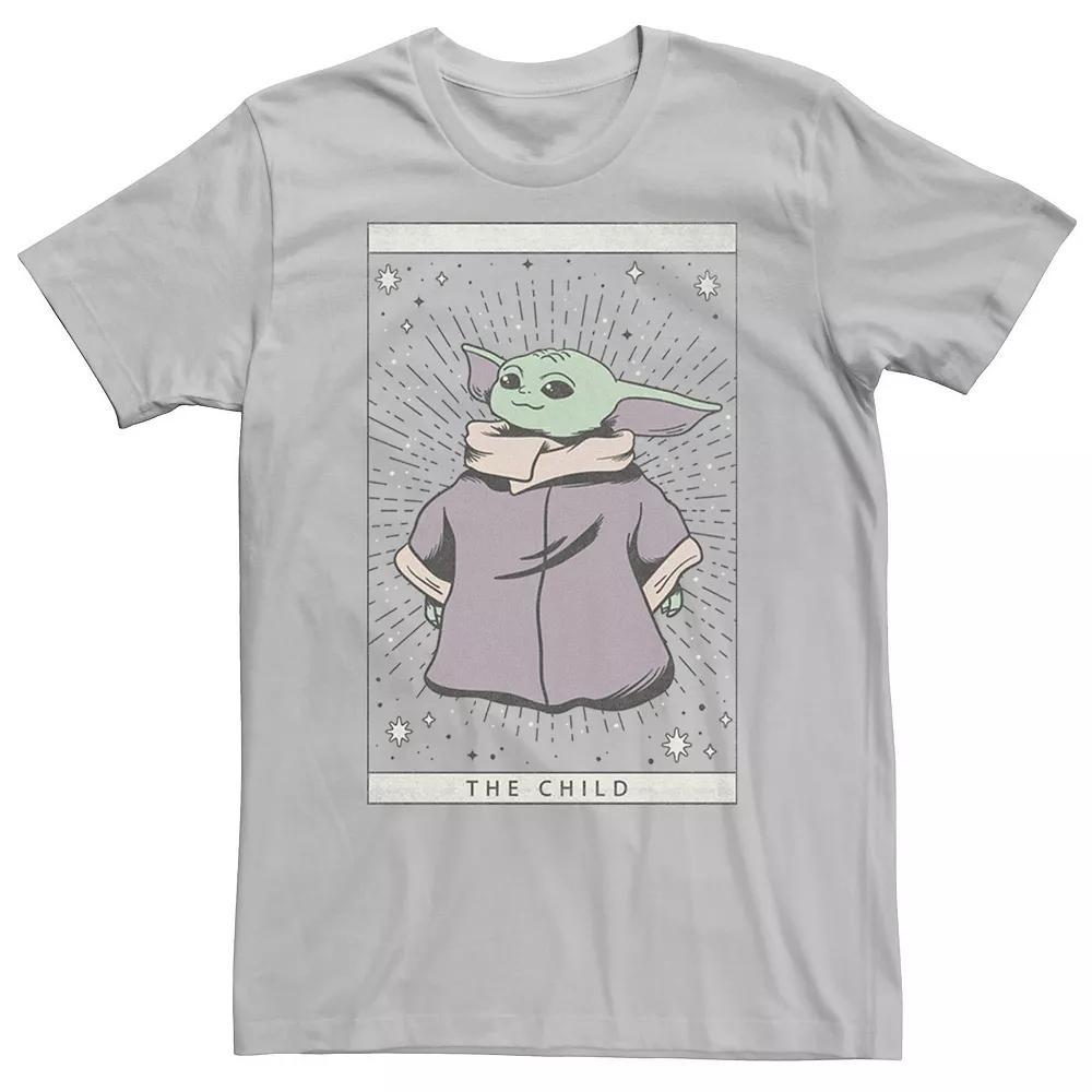 Men's Star Wars The Mandalorian The Child Tarot Card Tee,  Product Image