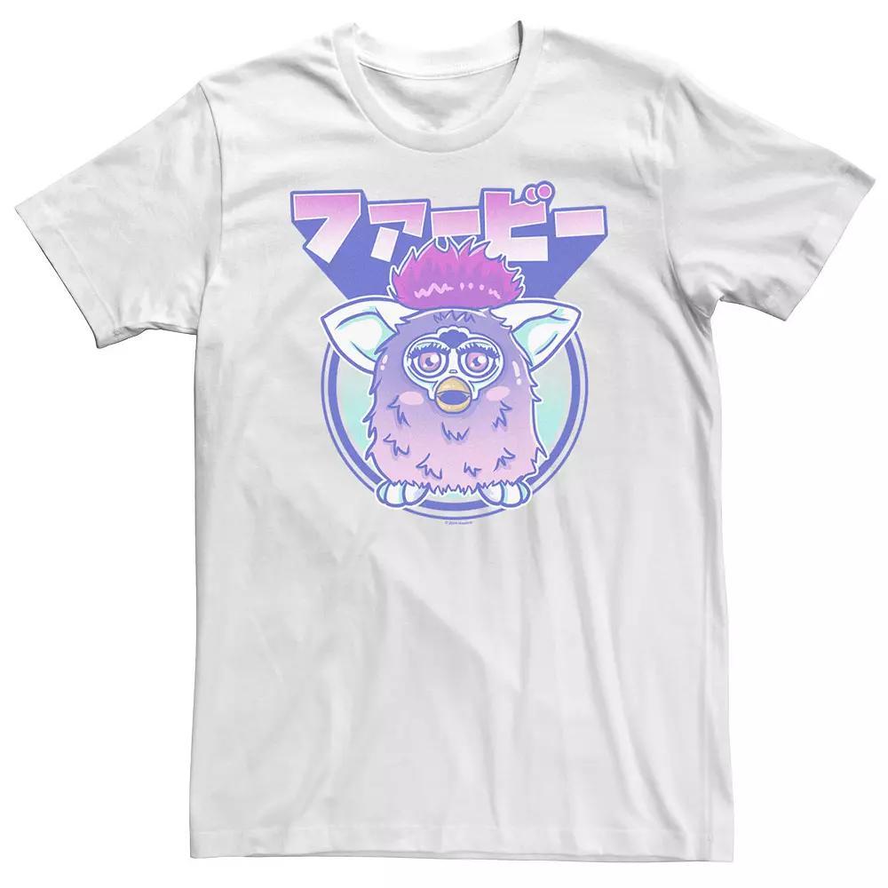 Big & Tall Furby Kanji Portrait Tee, Men's, Size: XXL Tall, White Product Image