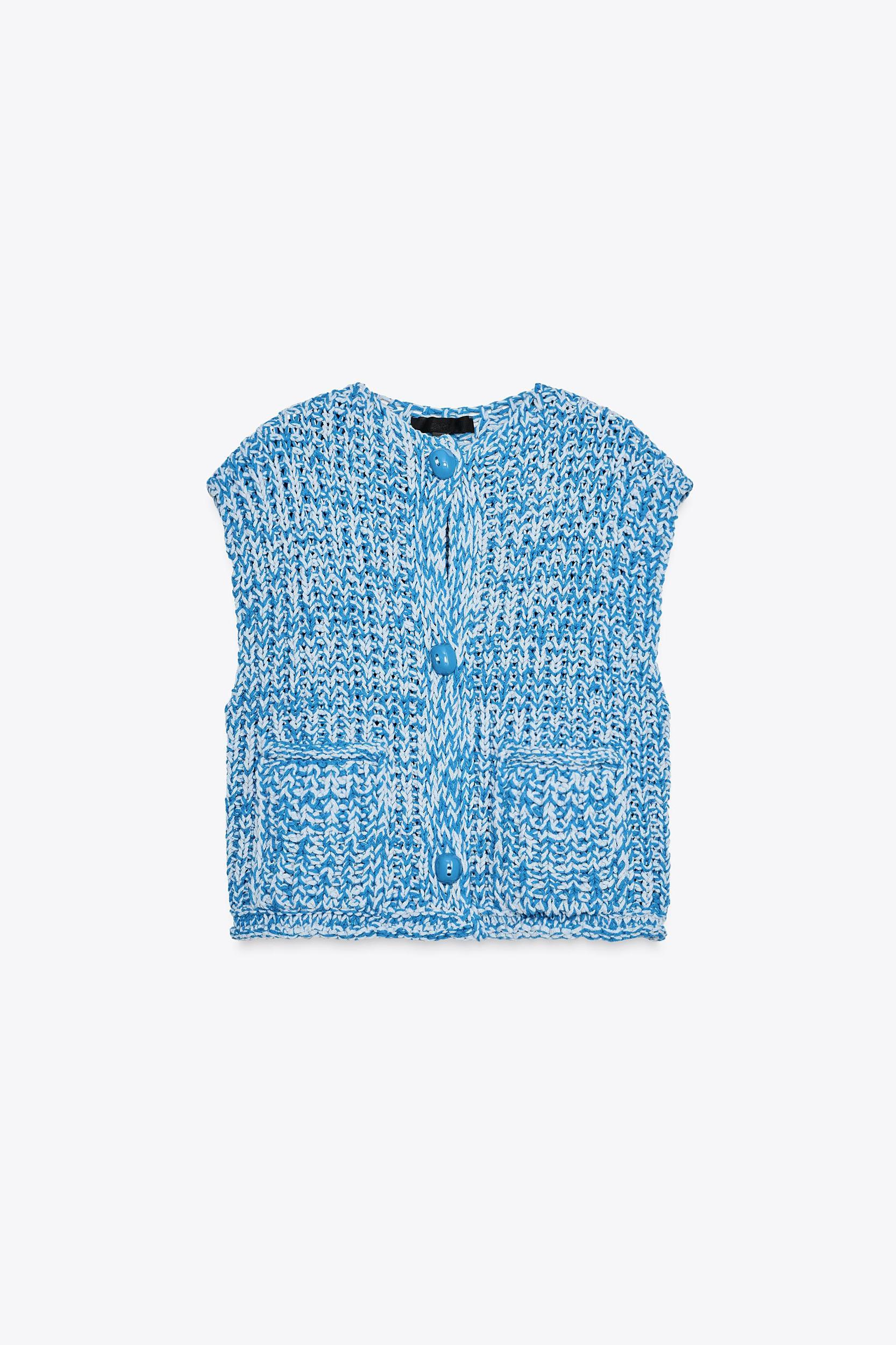 CHUNKY KNIT VEST Product Image