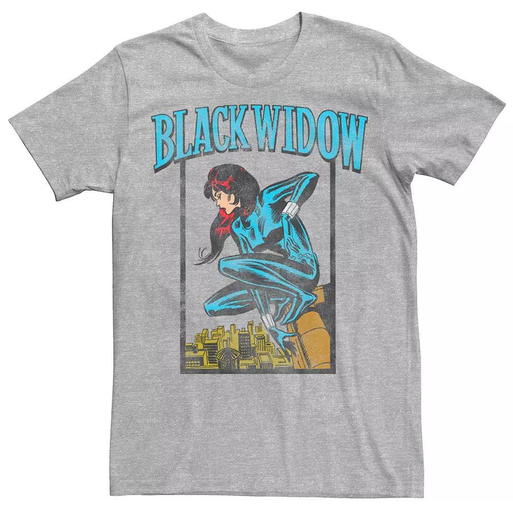 Men's Marvel Black Widow Tee, Size: Large, Athletic Grey Product Image